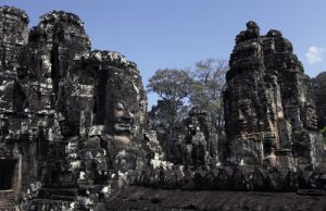 Angkor Thom Faces In Stone